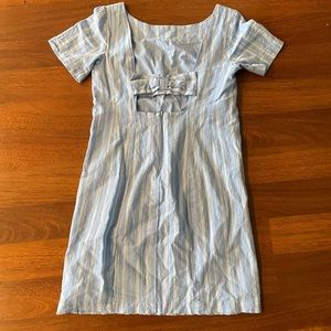 Blue Striped Women's Dress